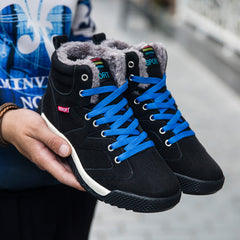 Men Shoes 2018 Winter Plush Snow Boots Comfortable Keep Warm Outdoor Sport Walking Boots Male Athletic Sneakers For Adult
