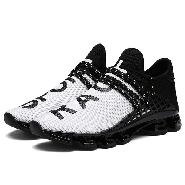 Unisex Running Sneakers Couple Sport Shoes Men Women Lace-up Breathable Mesh Shoes For Men Women 36-46 3 Colors