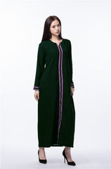 Dubai Abaya Islamic Dress Turkish Muslim Kaftan Long Dress Muslim Women Dress Plus Size Muslim Costumes Arab Malaysia Abaya