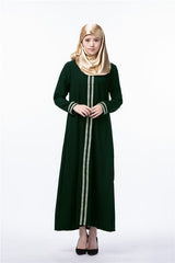 Dubai Abaya Islamic Dress Turkish Muslim Kaftan Long Dress Muslim Women Dress Plus Size Muslim Costumes Arab Malaysia Abaya