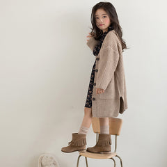 New 2018 Autumn Baby Tops Brand Girls Sweaters Kids Outerwear Children Cardigan Toddler Single Breasted Coat,2640