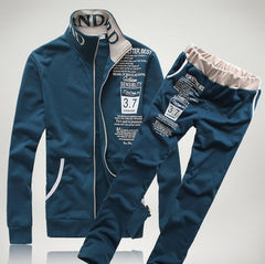 Tracksuits Mens Set 2018 Autumn Sportswear Men Long Sleeve Sweatshirt+Pants Sporting Suit Printed letter Sweatsuit 2pcs set