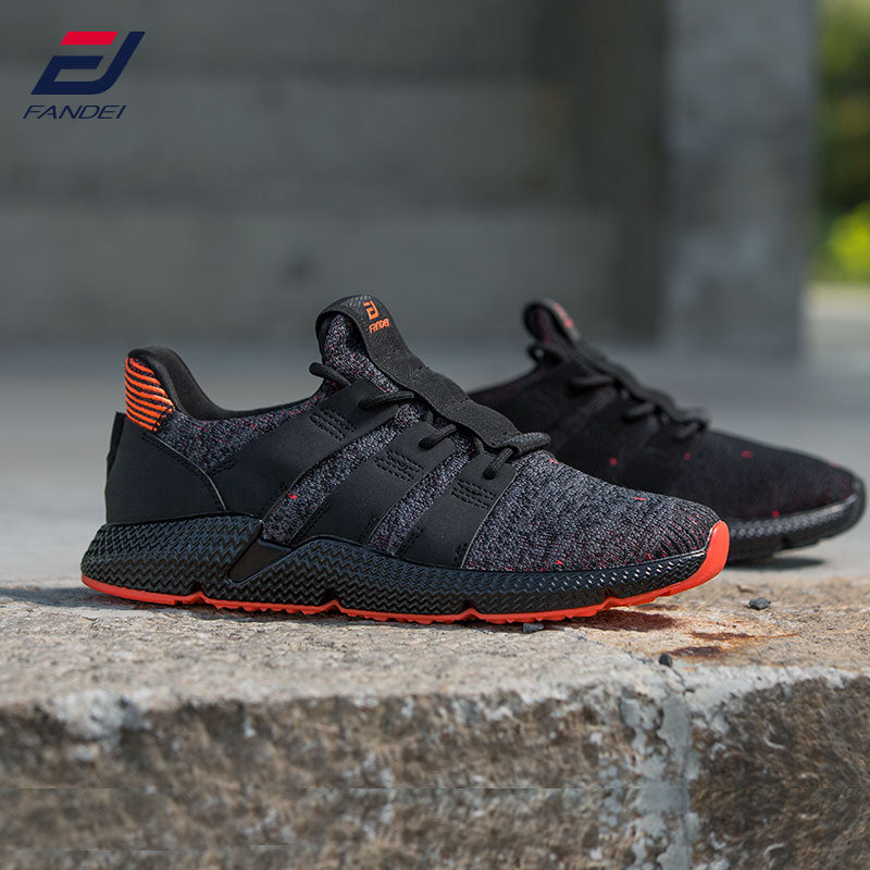 FANDEI New Original Winter Running Shoes for Men Outdoor Sport Shoes Mens Light Sneakers Cushioning Non-slip Mesh Walking Shoes