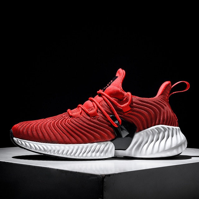 2018 High Quality Men Sneakers Lace Up Autumn New Cushioning Sport Shoes Men Black Red Gray Male Adult Running Shoes for Man