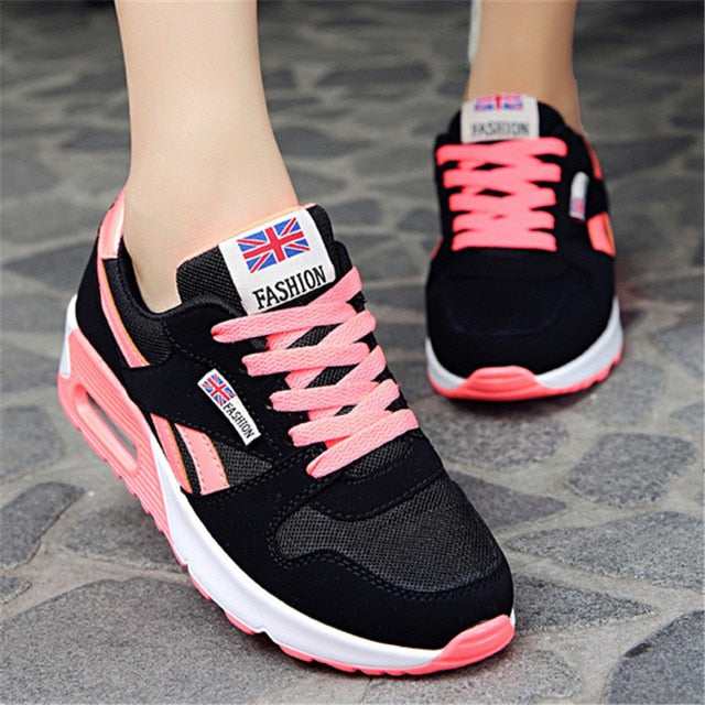 new 2018 Hot Sale Sport shoes woman Air cushion Running shoes for women Outdoor Summer Sneakers women Walking Jogging Trainers N