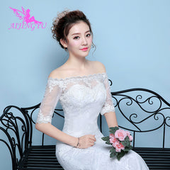 AIJINGYU 2018 flower free shipping new hot selling cheap ball gown lace up back formal bride dresses wedding dress WK355