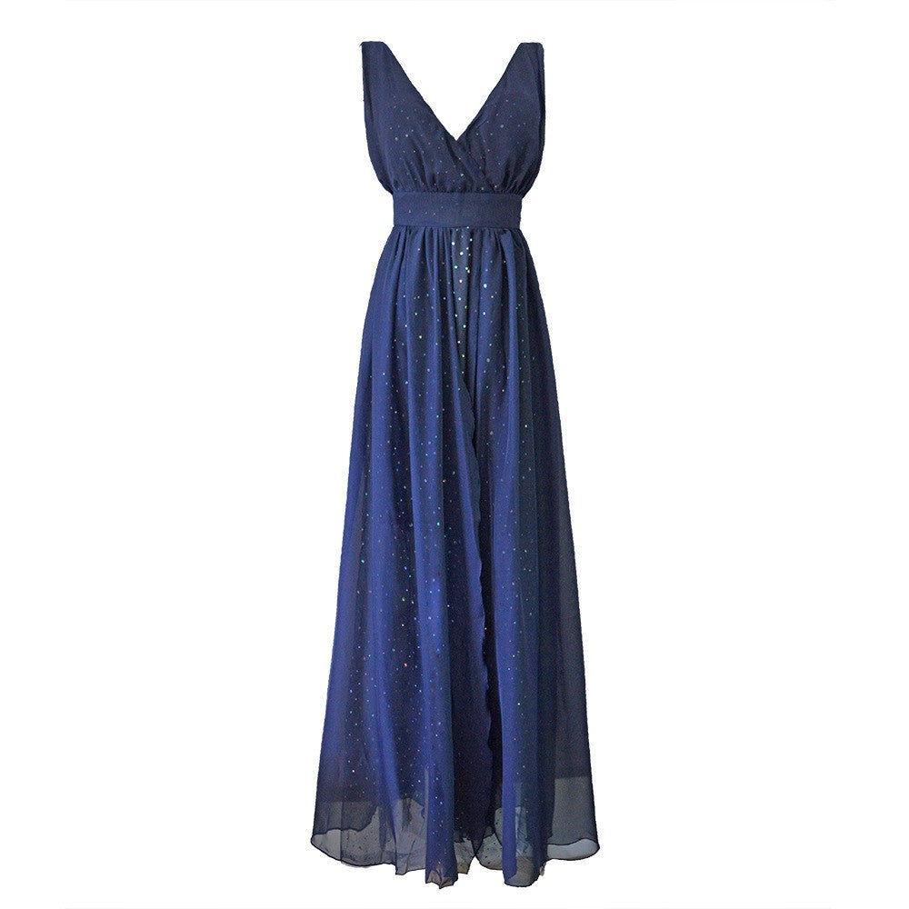malianna Women Formal Mesh Long Wedding Evening Ball Gown Party Dress