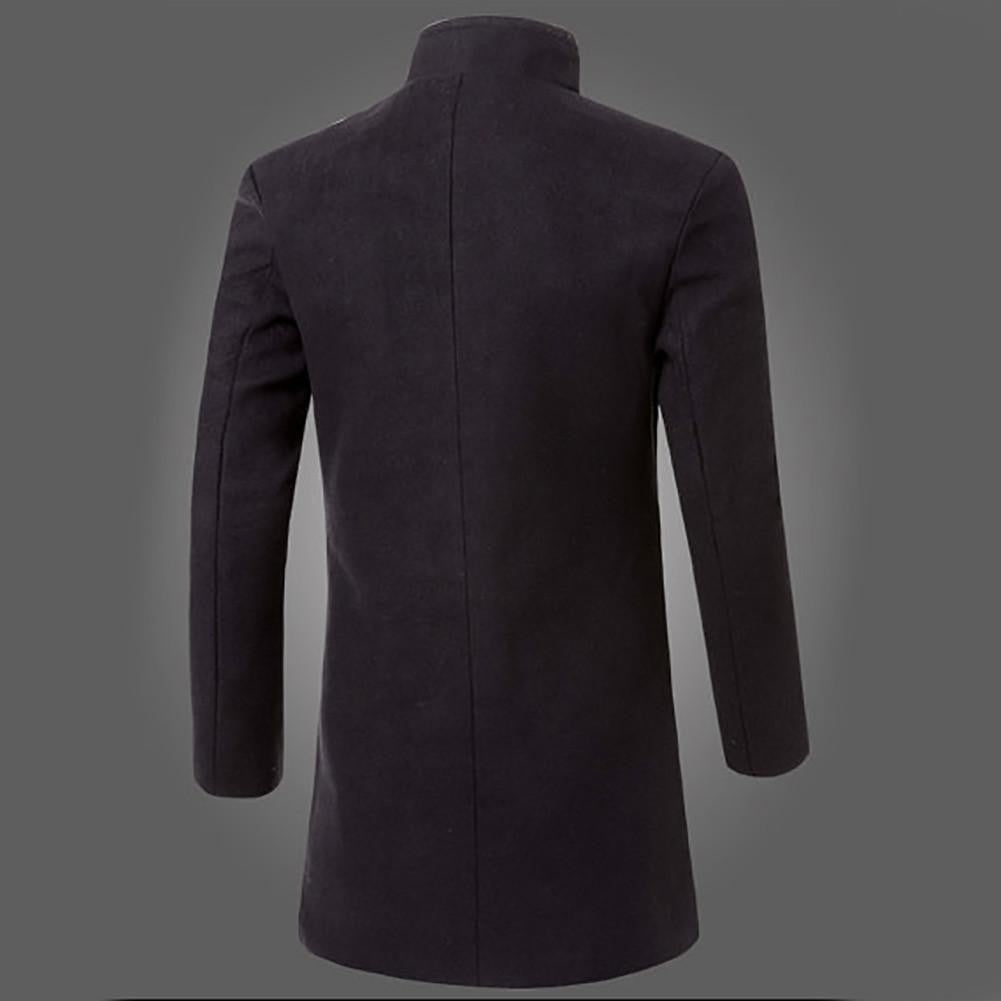WINTER Mens Fashion Trench Coat Warm Thicken Jacket Peacoat Long Overcoat