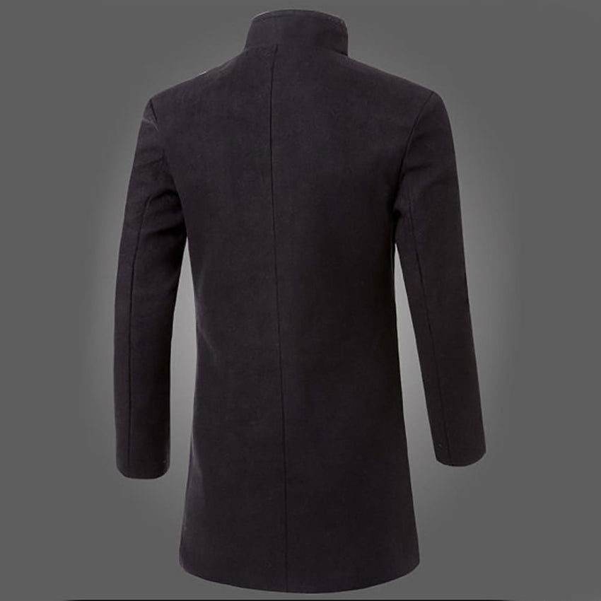 WINTER Mens Fashion Trench Coat Warm Thicken Jacket Peacoat Long Overcoat