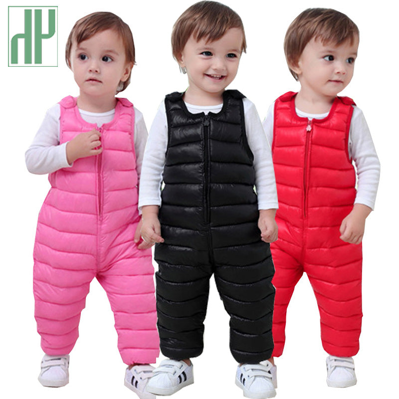 HH Children pants for girls leggings Cotton warm winter toddler trousers boys pants waterproof kids pants Outwear baby overalls