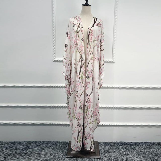 Abaya Robe Dubai Kaftan Islam Qatar Chiffon Muslim Hijab Dress Abayas For Women Jilbab Cardigan Caftan Turkish Islamic Clothing