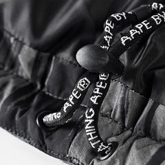 Men's Winter Hoodie Camouflage Printing Thickened Cotton Outwear Jacket Coat