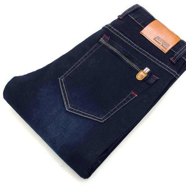 2018 New Autumn Winter Jeans Men High Quality Famous Brand Denim trousers soft mens pants men's fashion Large Big size 40 42 44