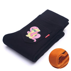 2017 Fashion Winter Children's Clothing Skinny Full Length Thicken Trousers Casual Pencil Girls Leggings Girl Pants Wholesale