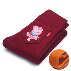 2017 Fashion Winter Children's Clothing Skinny Full Length Thicken Trousers Casual Pencil Girls Leggings Girl Pants Wholesale