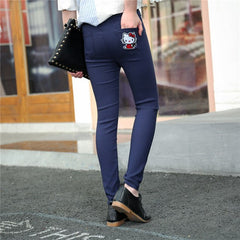 2017 Fashion Winter Children's Clothing Skinny Full Length Thicken Trousers Casual Pencil Girls Leggings Girl Pants Wholesale