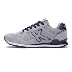 UKT Light Men Running Shoes Spring Autumn Artificial Genuine Leather Breathable Sport Shoes Cushioning Lace Up Man Sneakers