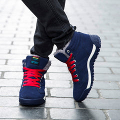 Men Shoes 2018 Winter Plush Snow Boots Comfortable Keep Warm Outdoor Sport Walking Boots Male Athletic Sneakers For Adult