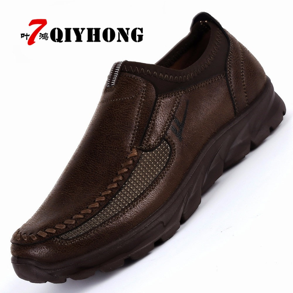 Hot Sale Winter Shoes Men Slip-On Breathable Soft-Soled Fashion Casual Light Flat Men'S Loafers Luxury Brand Flats Male Shoe