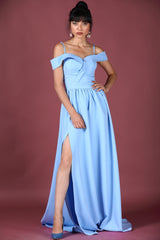 Ice Blue Evening Dress