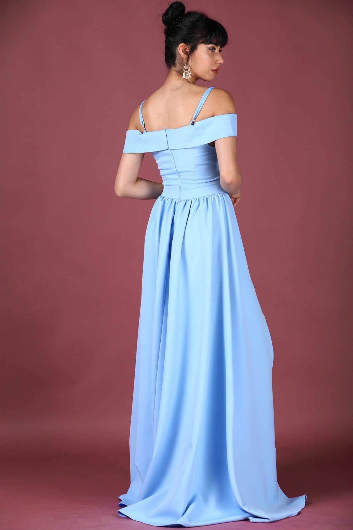 Ice Blue Evening Dress