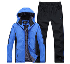XIYOUNIAO Winter Tracksuits Men Set Thicken Fleece Hoodies+Pants Suit fall Sweatshirt Sportswear Set Male Hoodie Sporting Suits