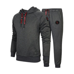 Autumn Men Set 2018 Casual Sportswear Suit Hooded Sweatshirt Tracksuit Men's Solid Zipper Jackets 2PC Hoodies + Pants Sets Male
