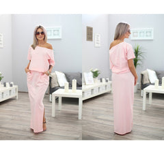 2019 Summer Dress Short Sleeve Maxi Robe Femme Dress Sexy Dress Vestidos Club Party Dresses Elegance Vestidos De Festa