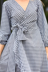Women's Patterned Envelop Dress