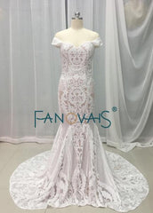 Vintage Lace Mermaid Wedding Dress Turkey Vestido de Novia Sequin Lace Sheer Bridal Gowns Robe mariee Sexy Wedding Dresses 2019