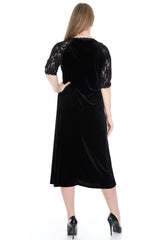 Oversize Velvet Evening Dress