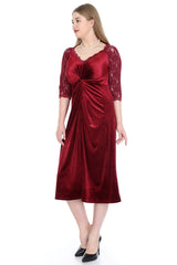 Oversize Velvet Evening Dress