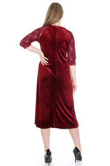 Oversize Velvet Evening Dress