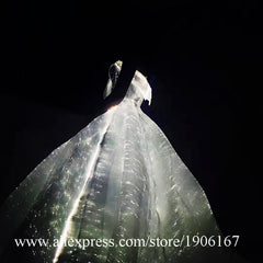 Led Colorful Luminous Party Evening Dress Music Festival Concert Wedding Dress Fiber Optic Lighting Masquerade Led Light Costume