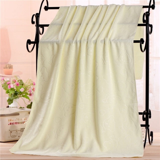 70 X140cm Microfiber Absorbent Bath Towel Soft Shower Towel Soft Quick-drying Washcloth