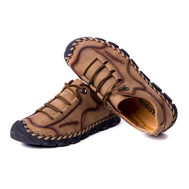 2019 Spring Men Shoes Leather Men Casual Shoes Comfortable Non-slip Fashion Brand Male Shoes A871