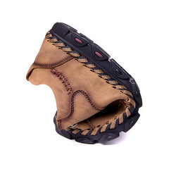 2019 Spring Men Shoes Leather Men Casual Shoes Comfortable Non-slip Fashion Brand Male Shoes A871