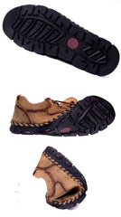 2019 Spring Men Shoes Leather Men Casual Shoes Comfortable Non-slip Fashion Brand Male Shoes A871