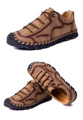 2019 Spring Men Shoes Leather Men Casual Shoes Comfortable Non-slip Fashion Brand Male Shoes A871