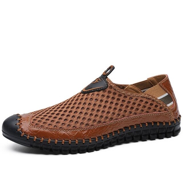New Men's Casual Shoes Summer Breathable Mesh Men's Shoes Men Fashion Loafers Soft Comfortable Flats Zapatos Hombre  Size 38-48