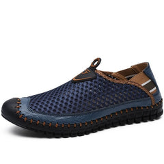 New Men's Casual Shoes Summer Breathable Mesh Men's Shoes Men Fashion Loafers Soft Comfortable Flats Zapatos Hombre  Size 38-48