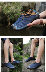New Men's Casual Shoes Summer Breathable Mesh Men's Shoes Men Fashion Loafers Soft Comfortable Flats Zapatos Hombre  Size 38-48