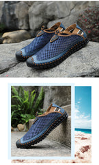 New Men's Casual Shoes Summer Breathable Mesh Men's Shoes Men Fashion Loafers Soft Comfortable Flats Zapatos Hombre  Size 38-48