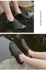 New Men's Casual Shoes Summer Breathable Mesh Men's Shoes Men Fashion Loafers Soft Comfortable Flats Zapatos Hombre  Size 38-48