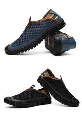 New Men's Casual Shoes Summer Breathable Mesh Men's Shoes Men Fashion Loafers Soft Comfortable Flats Zapatos Hombre  Size 38-48