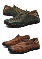 New Men's Casual Shoes Summer Breathable Mesh Men's Shoes Men Fashion Loafers Soft Comfortable Flats Zapatos Hombre  Size 38-48